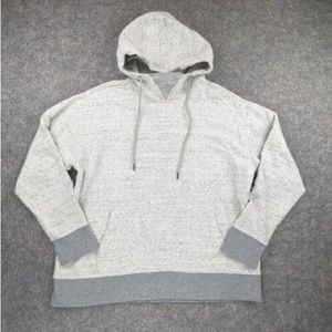 Express Sweater Mens XL Gray Pullover Sweatshirt Hoodie Knit Cotton